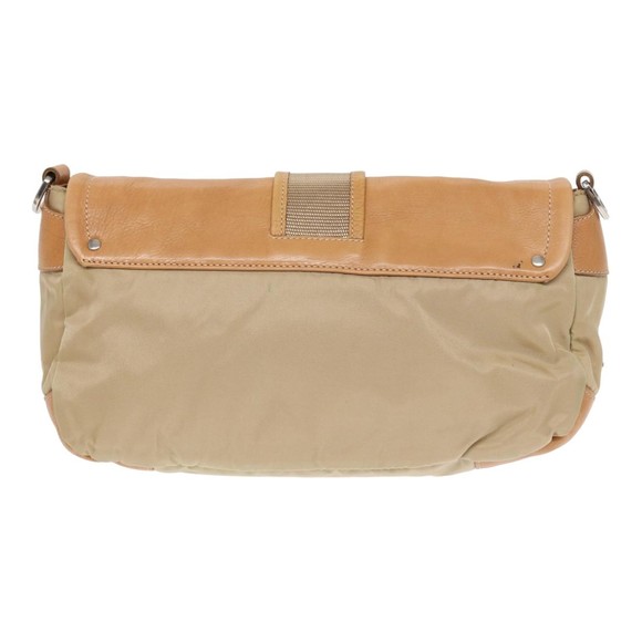 PRADA Shoulder Bag Nylon Leather Beige Auth bs16409 - Picture 2 of 16